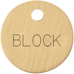 DOVER DROPSHIP 1'' Round Bridle & Accessory Tag Best