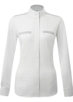 HORSEWARE AA® Ladies’ Monaco Dress Shirt White/Grey Sale