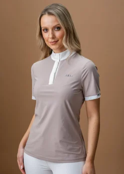 HORSEWARE AA® Mira Short-Sleeve Show Shirt Oyster Clearance