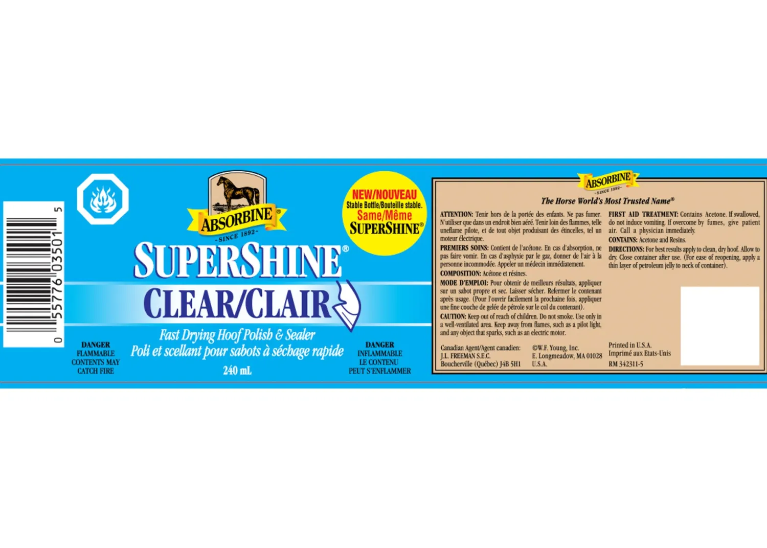 ANIMAL HEALTH INT Absorbine® Hoof Polish Hot