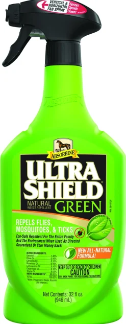 ANIMAL HEALTH INT Absorbine® UltraShield® Green Natural Fly Repellent - Quart Sale