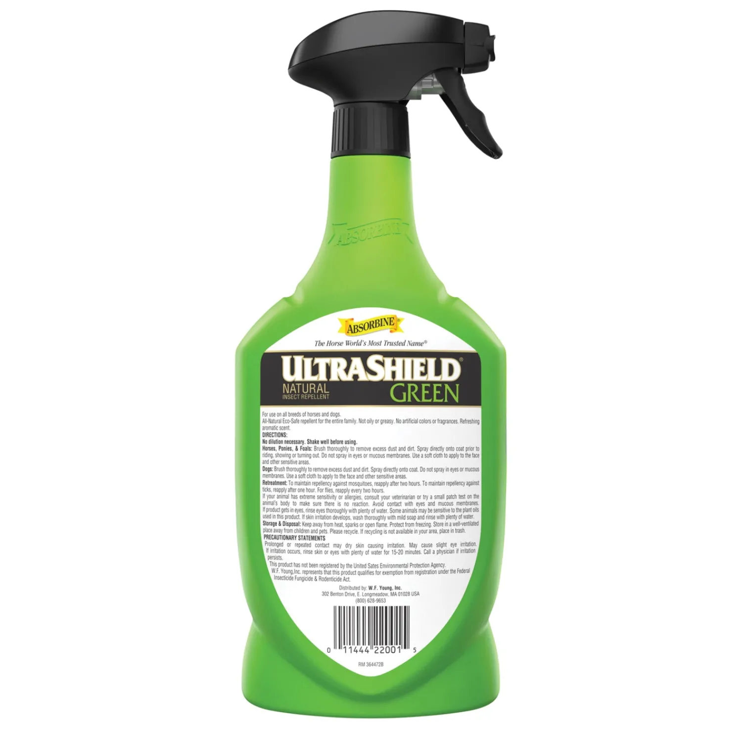 ANIMAL HEALTH INT Absorbine® UltraShield® Green Natural Fly Repellent - Quart Sale