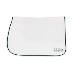 SADDLERY BRANDS INTL Arena All-Purpose Saddle Pad White/Green Outlet