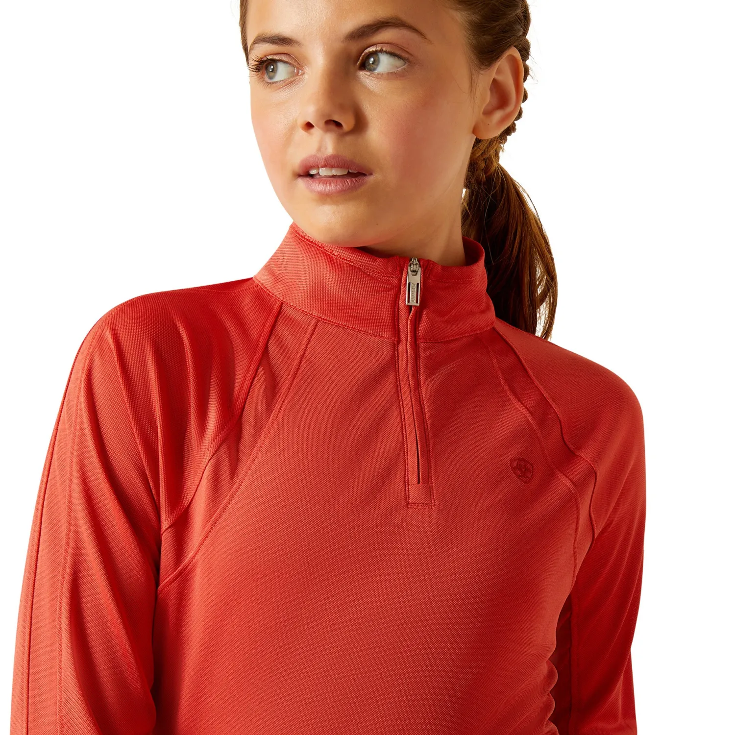 ARIAT-APPAREL Ariat® Kids’ Solid Sunstopper Shirt 3.0 Baked Apple Best