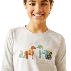 ARIAT-APPAREL Ariat® Kids’ Winter Fashions Tee Heather Grey Best