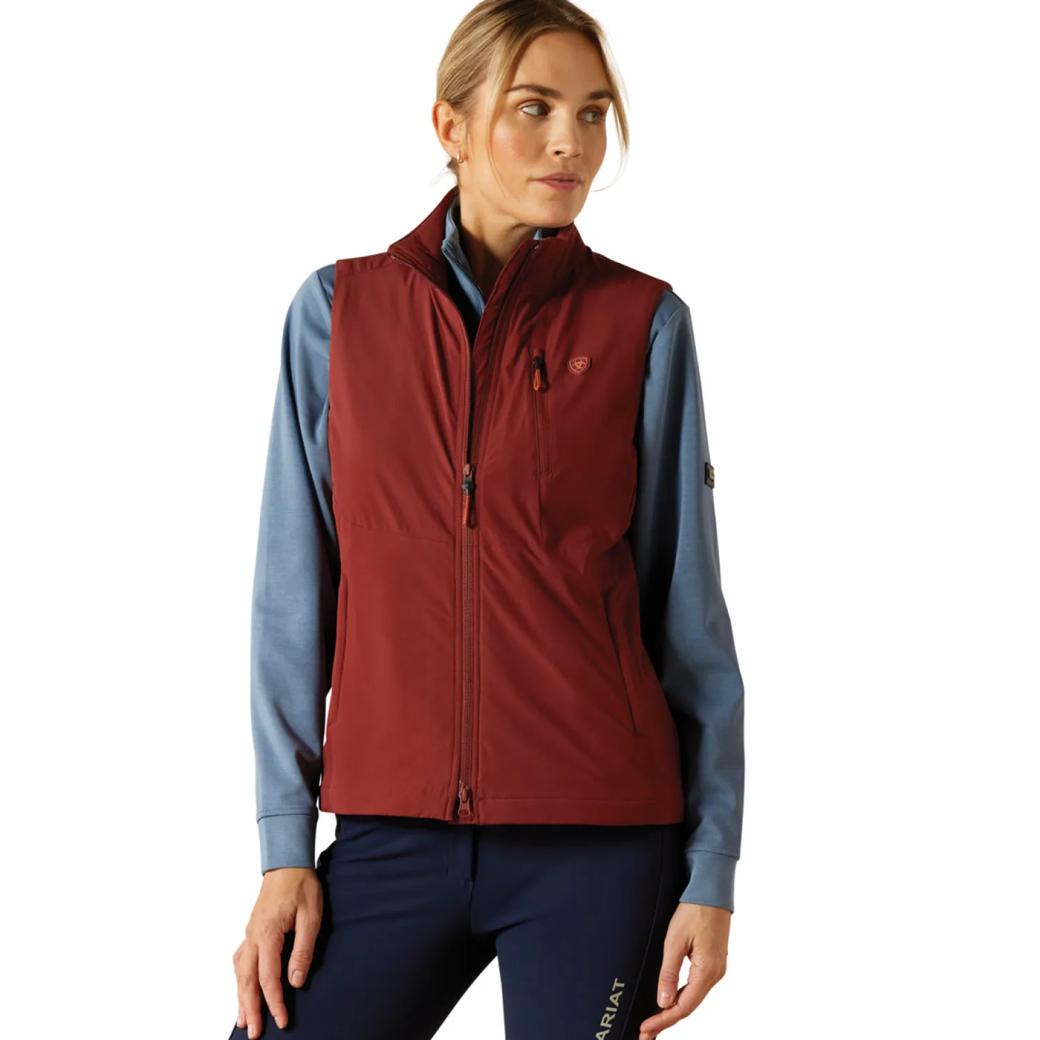 ARIAT-APPAREL Ariat® Ladies’ Rion Stretchshell Vest Madder Brown Discount