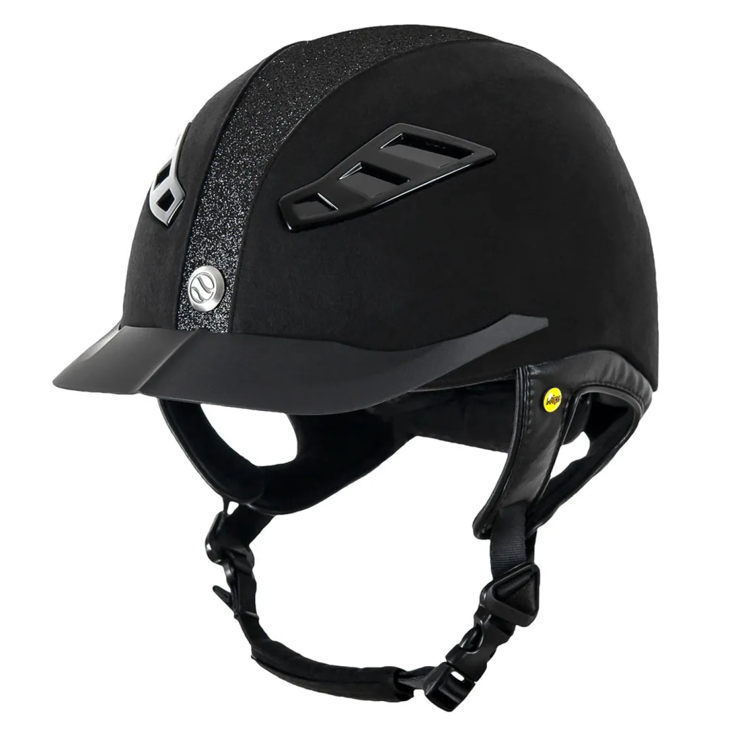 BACK ON TRACK BOT LL Back on Track® Lynx Micromocca Riding Helmet Black Hot