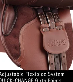 SADDLERY BRANDS INTL Bates Caprilli Close Contact Saddle with Forward Flap Brown Outlet