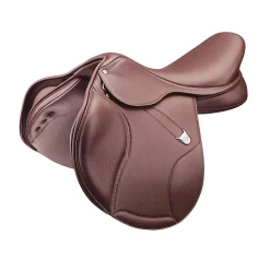 SADDLERY BRANDS INTL Bates Elevation® Deep Seat+ Saddle Havana Brown Covered Leather Clearance