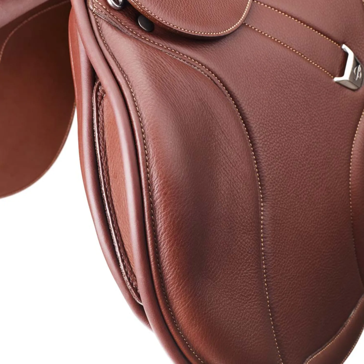 SADDLERY BRANDS INTL Bates Elevation® Deep Seat+ Saddle Havana Brown Covered Leather Clearance