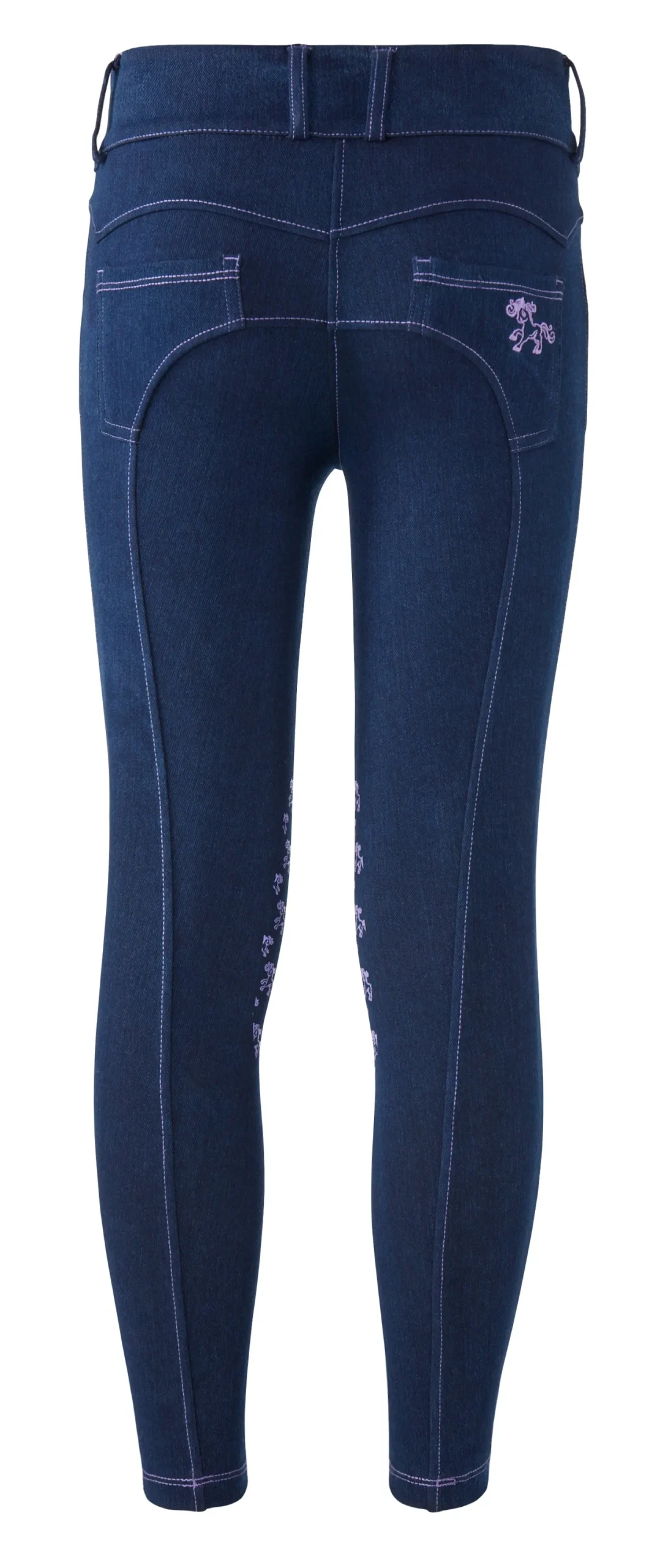 BELLE AND BOW EQSTRN Belle & Bow Equestrian Children’s Riding Jean Blue Discount