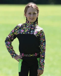 BELLE AND BOW EQSTRN Belle & Bow Equestrian Children’s Fleece Pullover Dia Los Muertos Discount