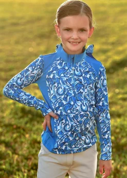 BELLE AND BOW EQSTRN Belle & Bow Equestrian Girls’ Pullover Long-Sleeve Shirt Sale
