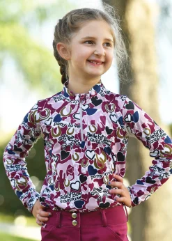 BELLE AND BOW EQSTRN Belle & Bow Equestrian Girls’ Long Sleeve Sun Shirt Sale
