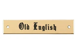 DOVER DROPSHIP Beveled Edge Saddle Nameplate Best