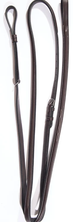 KL SELECT Black Oak Round-Raised Fancy-Stitched Standing Martingale Brown Hot