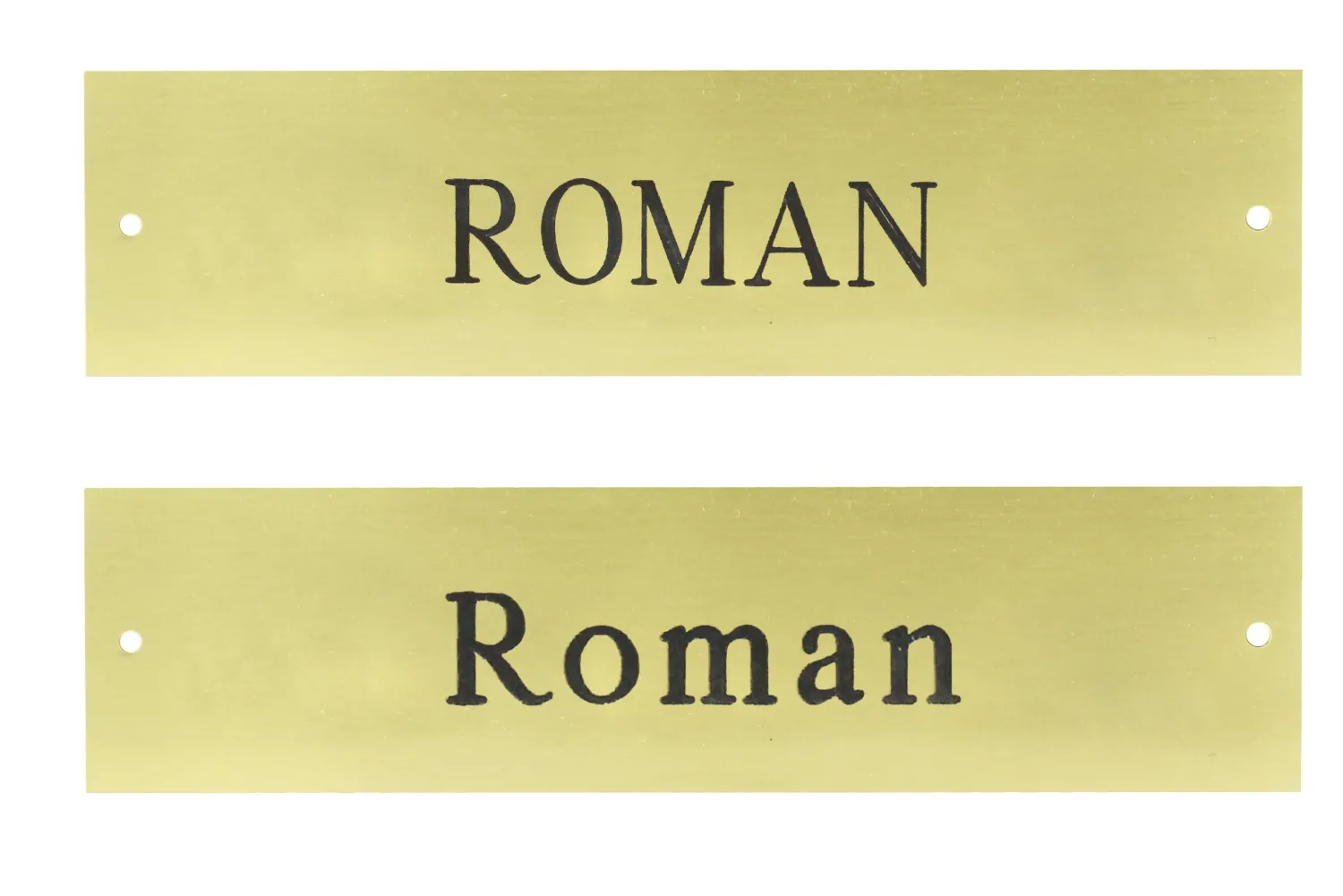 DOVER DROPSHIP Brass Halter Nameplate - 3 lines Hot