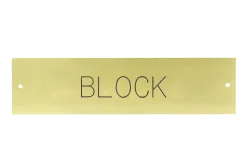 DOVER DROPSHIP Brass Halter Nameplate - 3 lines Hot