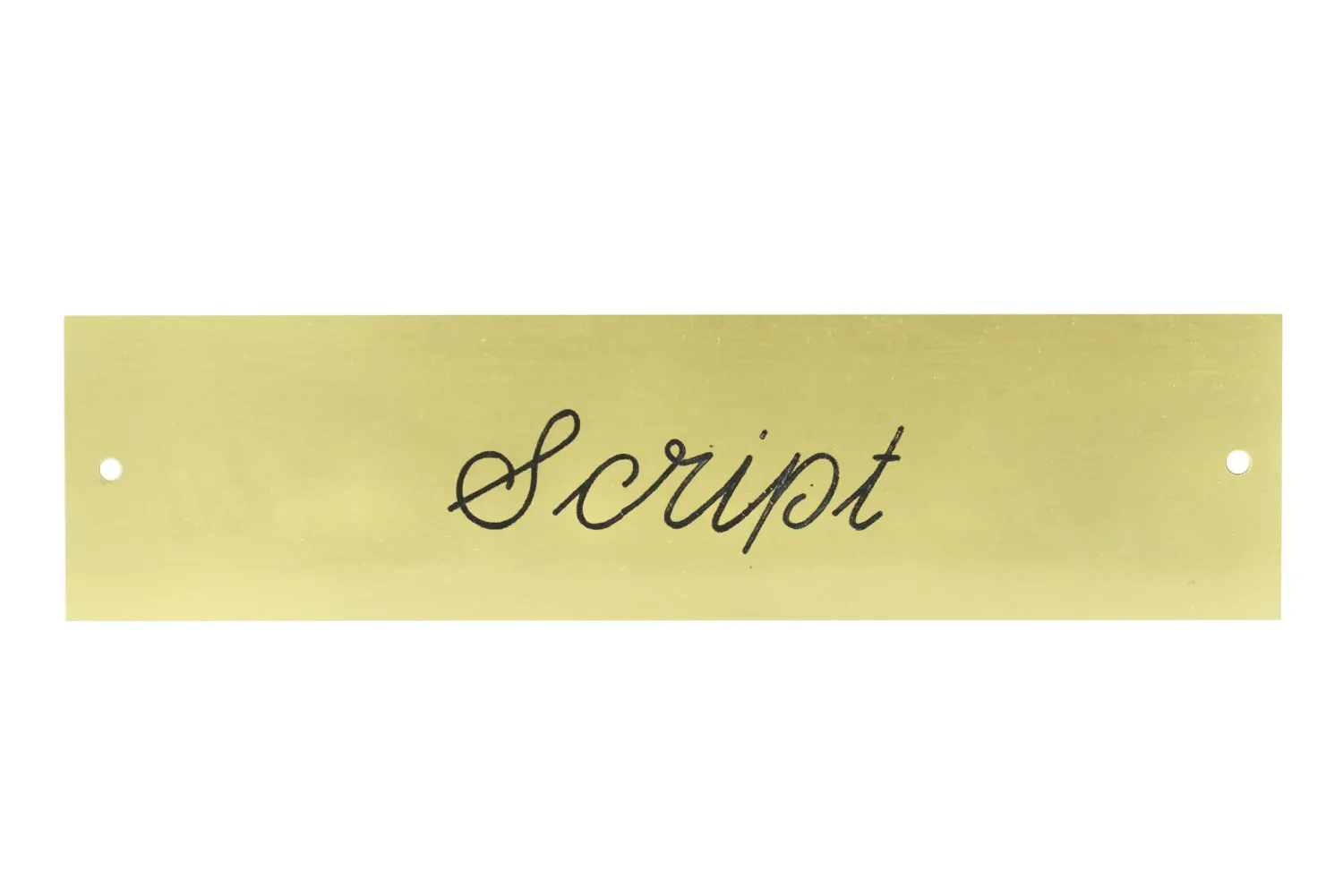 DOVER DROPSHIP Brass Halter Nameplate - 3 lines Hot