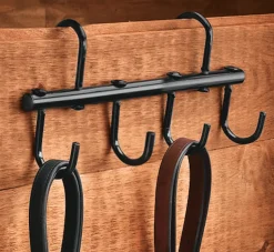KING YOUNG Collapsible 4-Hook Tack Rack Black Outlet