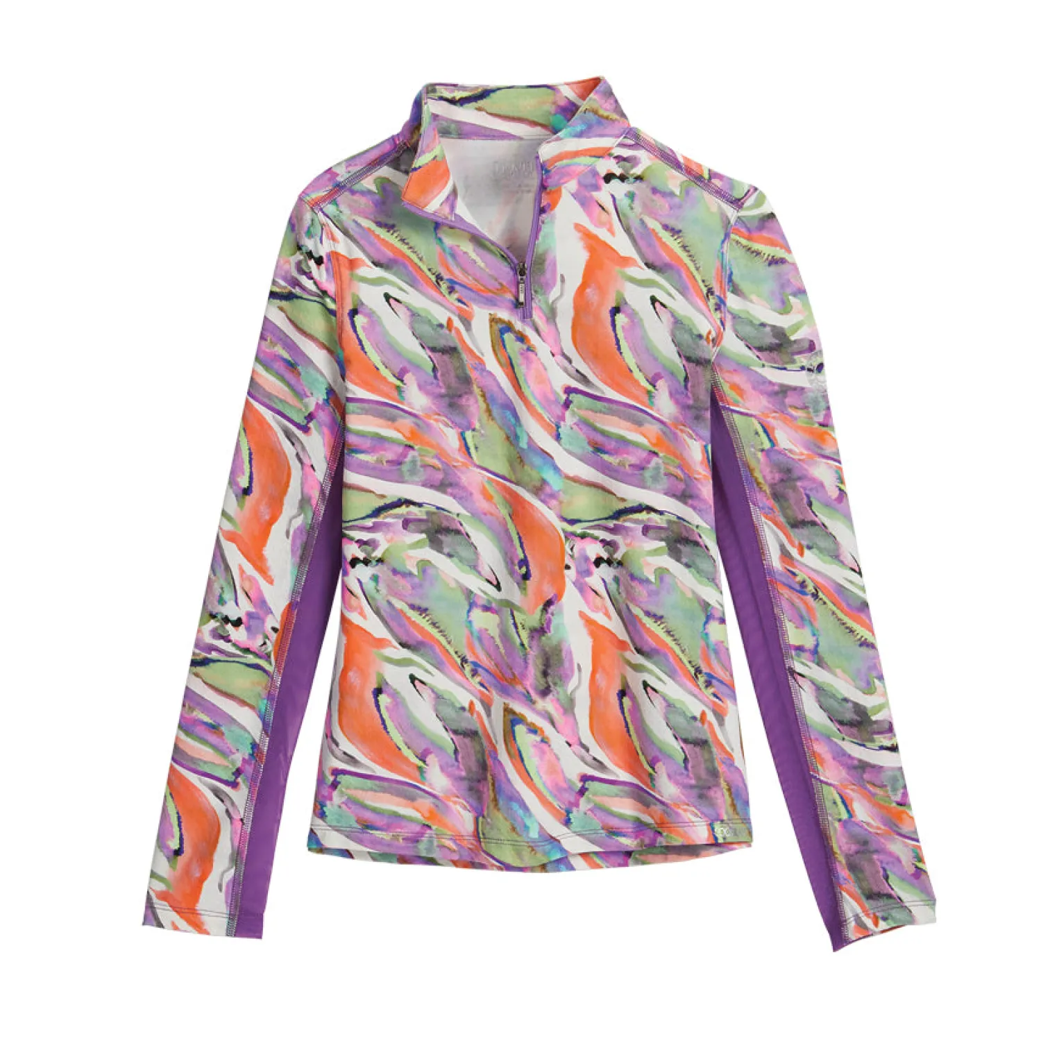 KIRSCH CoolBlast® 100 Kids’ Noma Long Sleeve Print Shirt Watercolor Hot