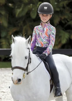 KIRSCH CoolBlast® 100 Kids’ Noma Long Sleeve Print Shirt Watercolor Hot