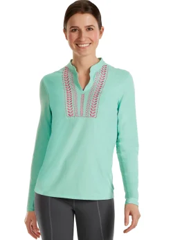 KIRSCH CoolBlast® 100 Ladies’ Notch-V Long Sleeve Top Clearance