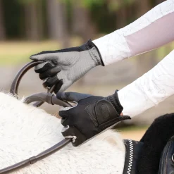 CORRECT CONNECT ™ Oil-Tac™ CopperTech™ Leather Grip Premium Riding Gloves Black Online
