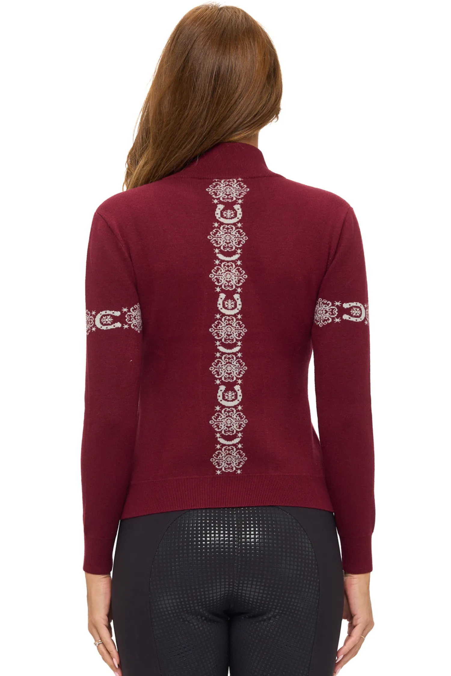 DANCING EQUESTRIAN Ladies’ "Snowflake" Sweater Sale