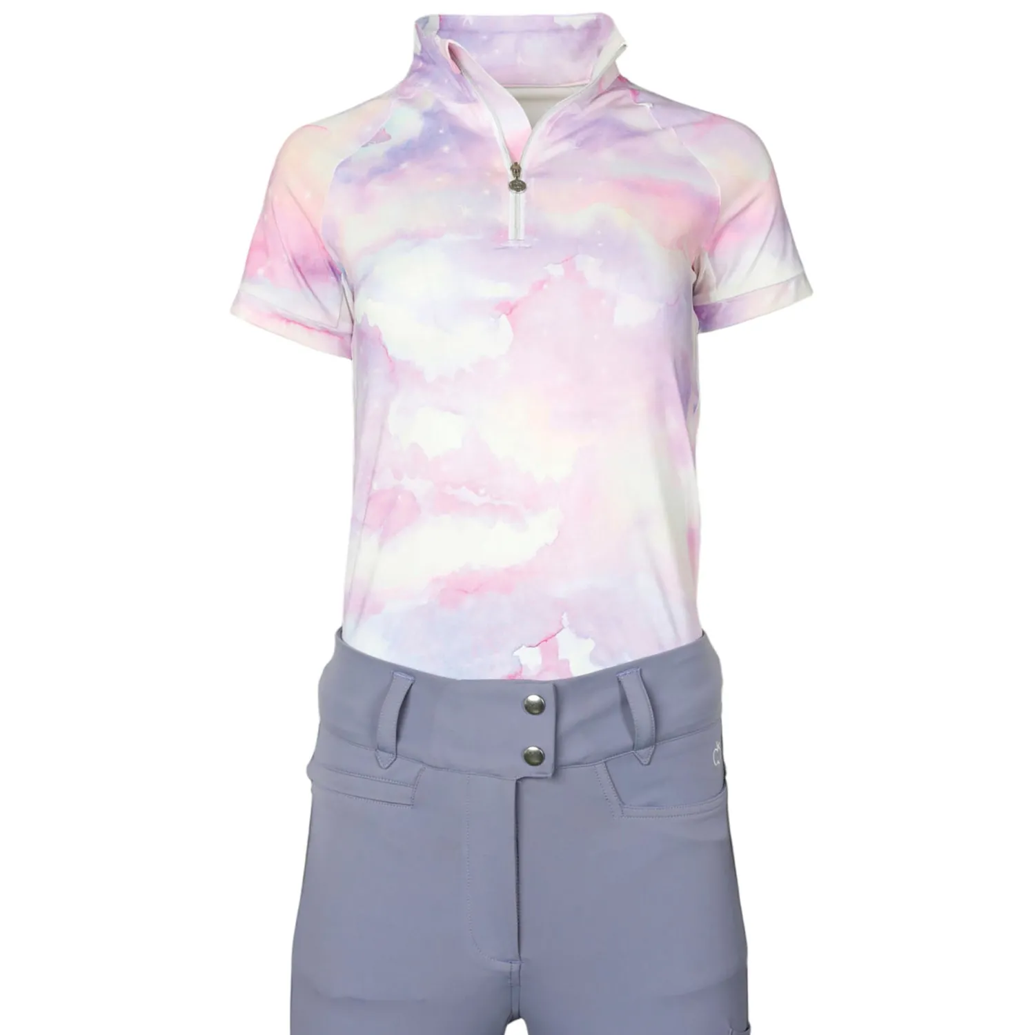 JPC EQUESTRIAN Dapplebay Haze Short-Sleeve Sun Shirt Lavender Discount