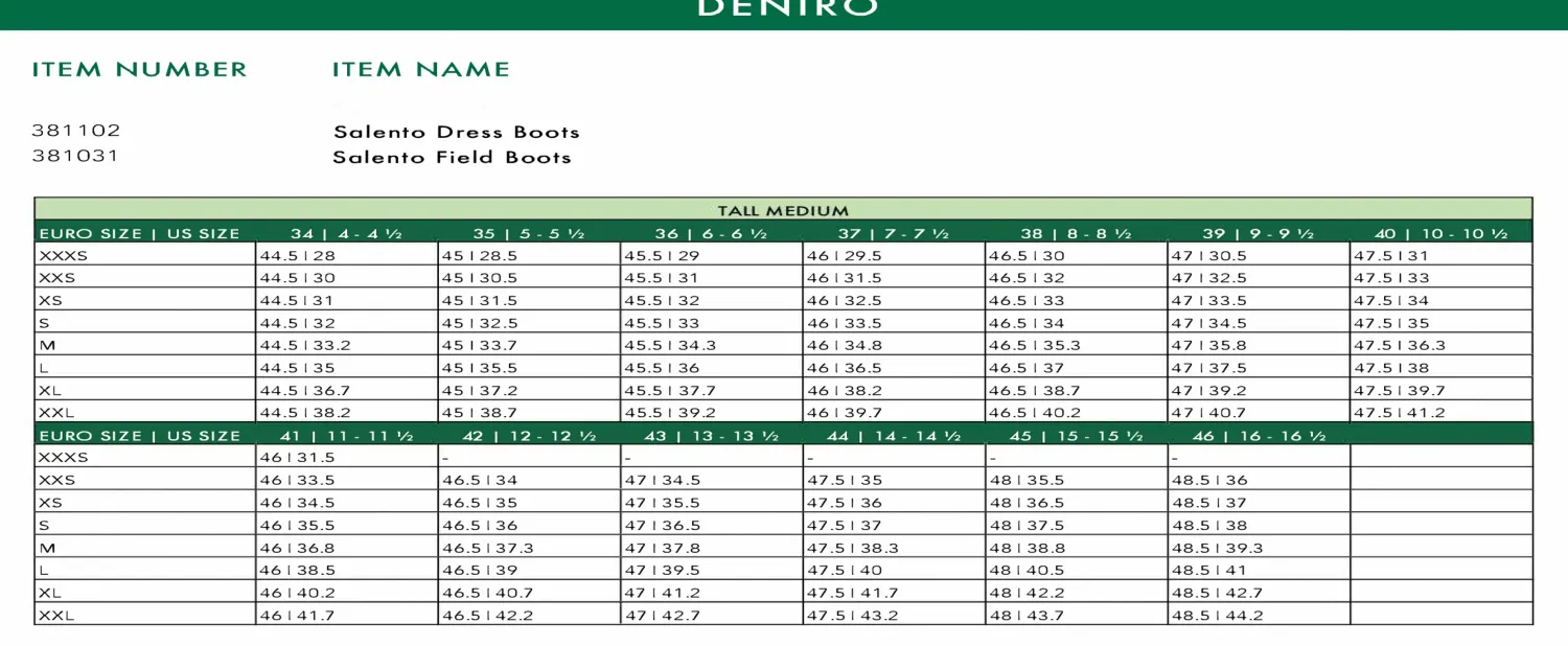 DENIRO BOOT CO USA DeNiro® Salento Field Boots Hot