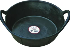 ANIMAL HEALTH INT Double-Tuf Rubber Pan with Handles New