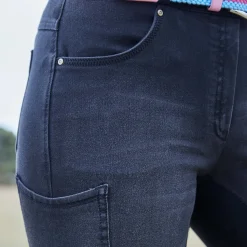 WEATHERBEETA Dublin® Ladies’ Shona Full-Seat Denim Breech Blue Denim/Navy Best