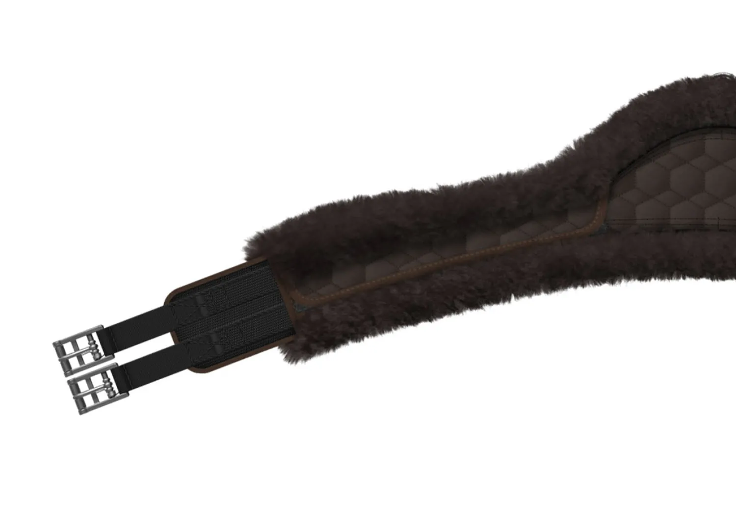 WORLD EQUSTRN BRNDS E.A. Mattes Athletico Long Girth with Detachable Cover Brown Clearance