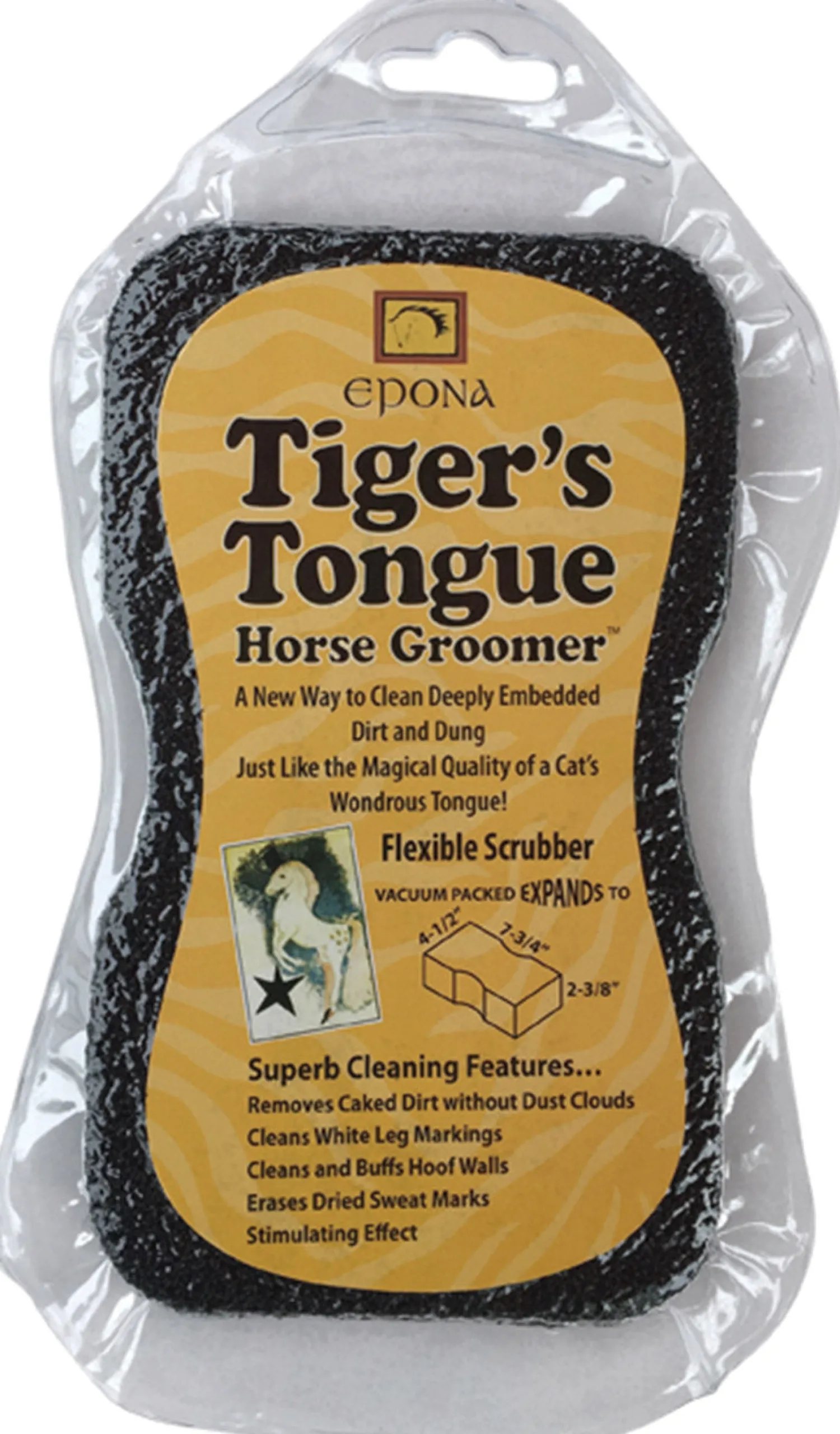 EPONA LTD Epona Tigers Tongue Scrubber Black Best