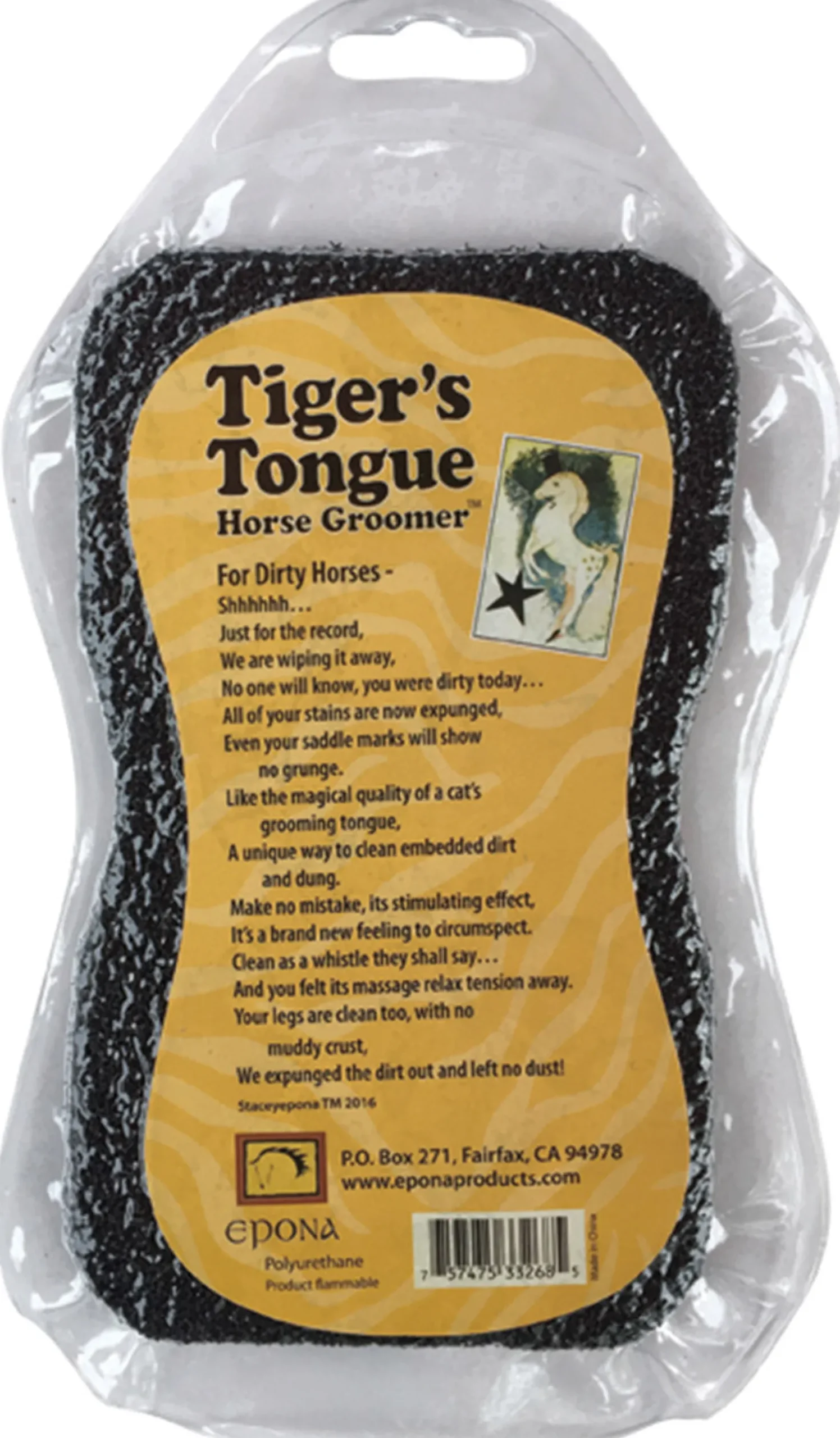 EPONA LTD Epona Tigers Tongue Scrubber Black Best