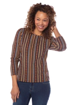 KERRITS EQL by ® Ladies’ Organic Cotton Long Sleeve Print Top Clearance