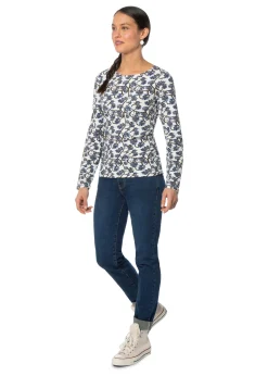 KERRITS EQL by ® Ladies’ Organic Cotton Long Sleeve Print Top Clearance