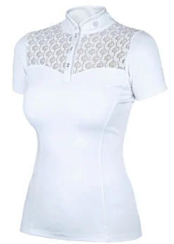 EQUESTRIAN STOCKHOLM Ladies’ Crystal Champion Short Sleeve Shirt White Hot