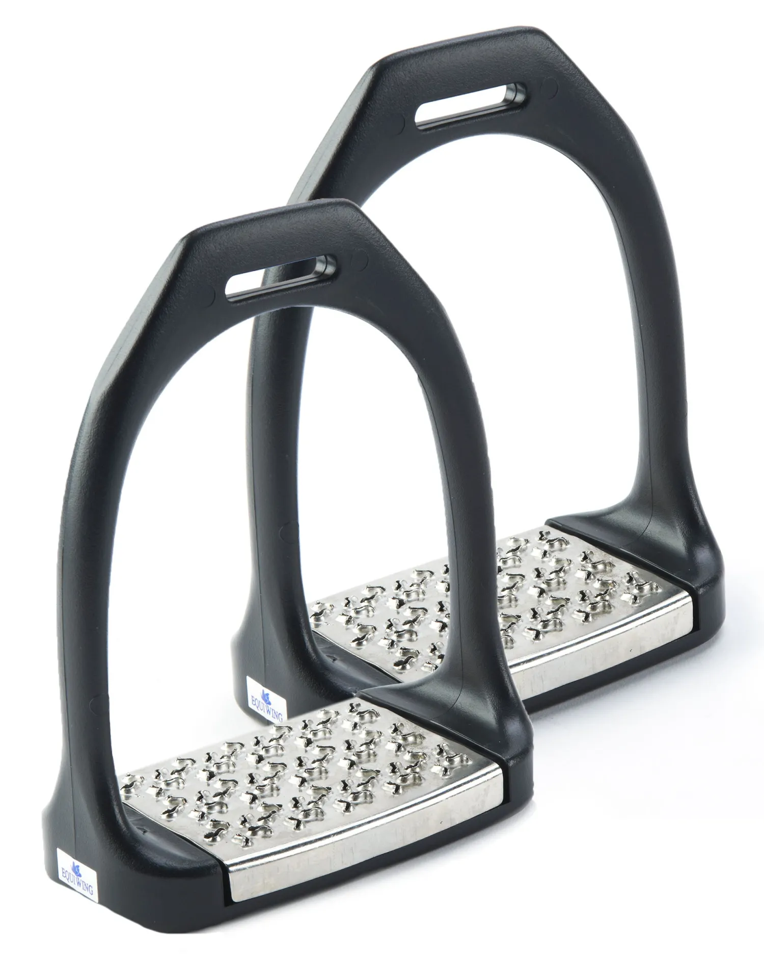 ERS Equi Wing Wide Track Stirrup Irons Black Best