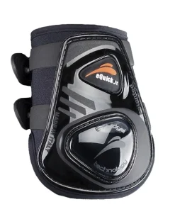 JPC EQUESTRIAN eQuick eShock Legend Rear Boots with Hook-and-Loop Fasteners Black Sale