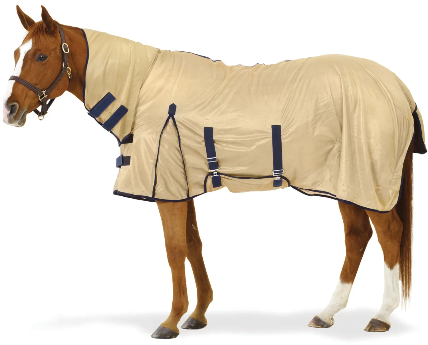 ERS Equi-Essentials Soft Mesh Fly Sheet with Attached Neck Tan Sale