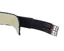 EQUIFIT ® Anatomical BellyGuard Girth with SheepsWool™ T-Foam Liner Brown/Black Hot