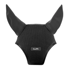 EQUIFIT ® Ear Bonnet with Logo Black Discount
