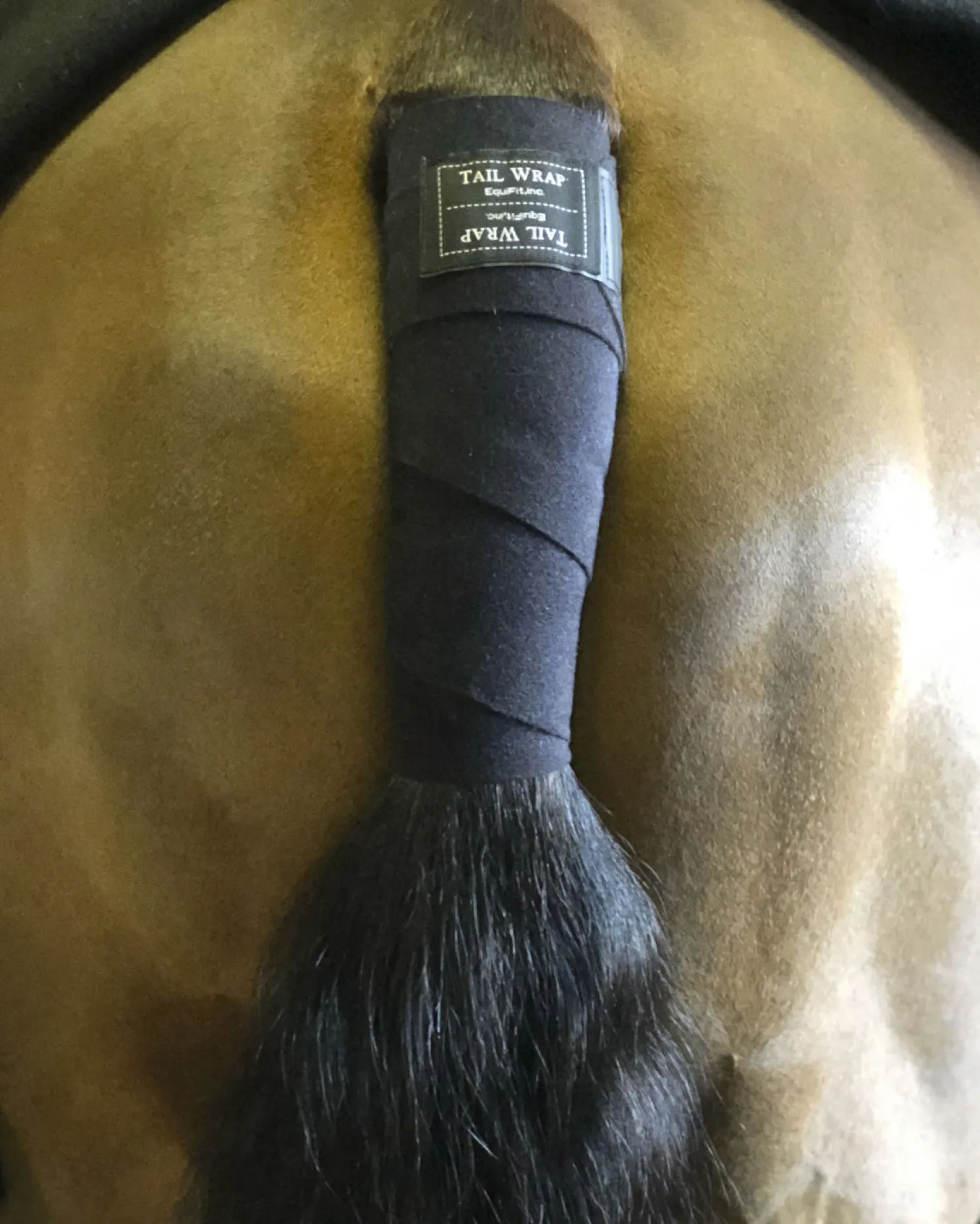 EQUIFIT ® No-Hassle Tail Wrap Black Best
