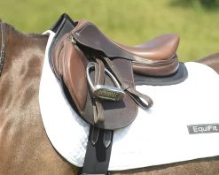 EQUIFIT ® Pony ImpacTeq Contour Half Pad with Colored Trim Hot