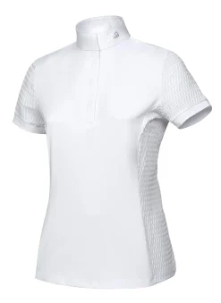 EQUILINE AMERICA Equiline Ladies’ Catic Short Sleeve Show Shirt White Discount