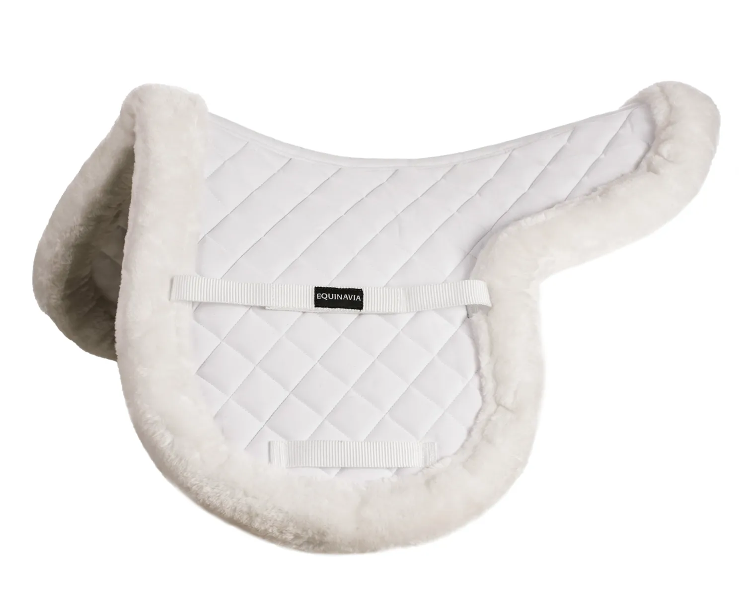 EQUINAVIA Eidsvoll Ultra Fleece Trimmed Show Pad White