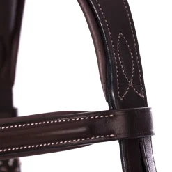 EQUINAVIA Valkyrie Fancy-Stitched Hunter Bridle & Reins Chocolate Brown Sale