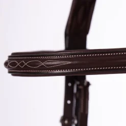 EQUINAVIA Valkyrie Fancy-Stitched Hunter Bridle & Reins Chocolate Brown Sale